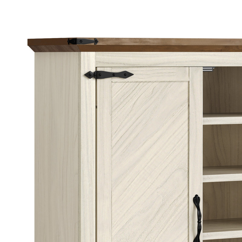 6-Tier Wooden Shoe Cabinet with Adjustable Shelves for Hallway Storage