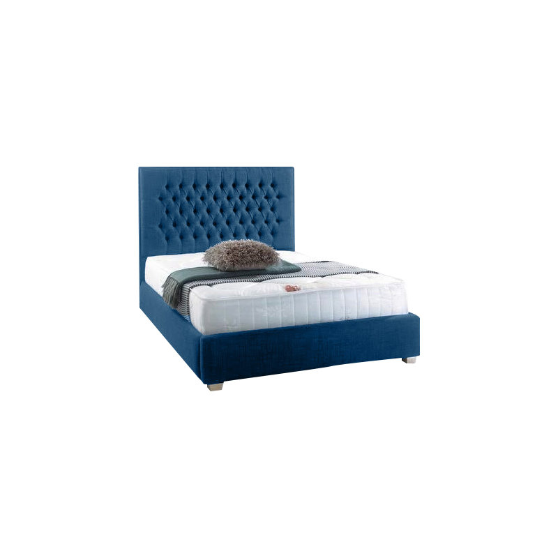 Upholstered Bed, Teal, Kingsize (5')