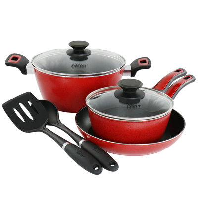Batterie de cuisine antiadhésive en aluminium 7 pièces