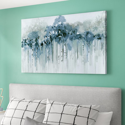 «Blue Birch Morning» par - Peinture