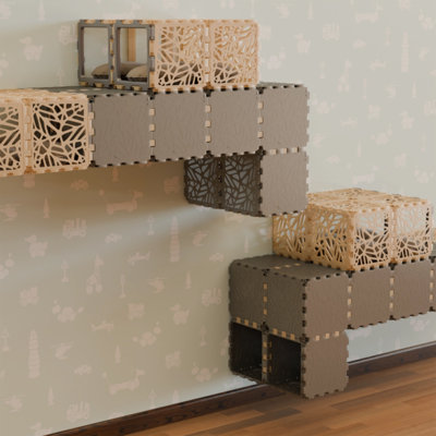 Zen Modular Cube – 10-Cube Set | Solid Structural Blocks For Furniture & Décor – Green