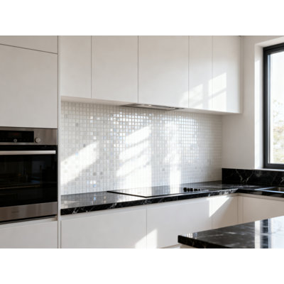 Galaxy 0.3125 in. x 0.3125 in. Iridescent Glass Pressed Edge Tiny Square Mosaic Wall Pool & Floor Tile