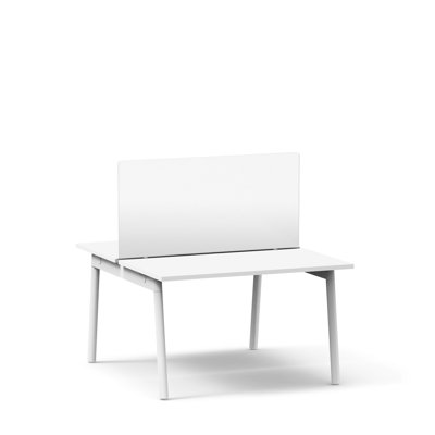 Acrylic Privacy Panel, 23.5", Face-To-Face, Frost White
