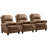 34.6" Wide Classic And Overstuffed Soft Vegan Leather Pushback Recliner With Nailhead Trim (Set Of 3)-100759607