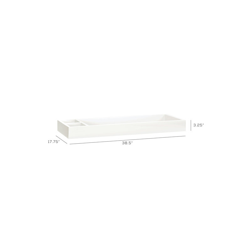 Nifty Removable Changing Table Topper, Warm White
