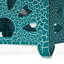 Table d'appoint de patio avec plateau hexagonal et base en métal-1824252287