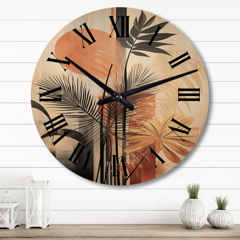 Horloge murale en bois massif Niam, Grand