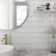 Porcetile 0.48" x 3.63" Stacked Glossy Porcelain Mosaic Wall and Floor Tile