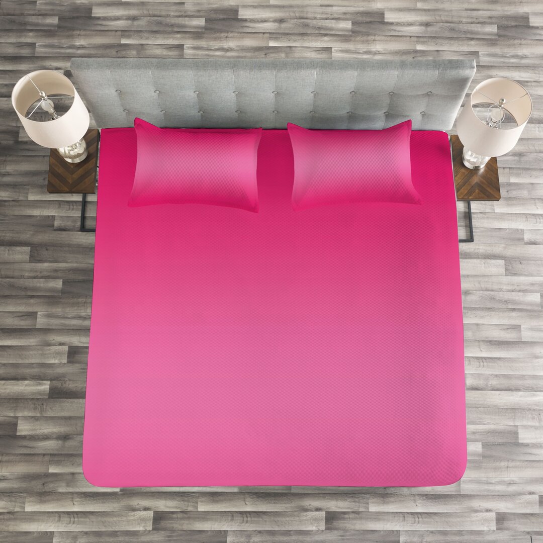 Tagesdecke Set, Modernes rosa Raum-Design, Ombre, Rosa