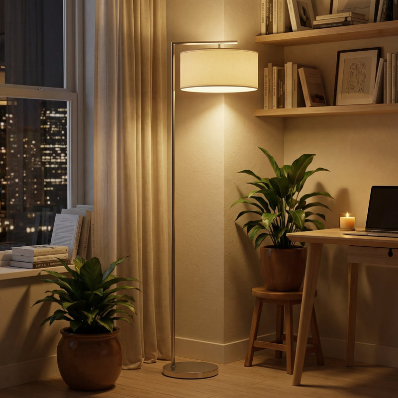 153cm Powder Coated Traditional Floor Lamp