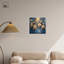 Art floral élégant sur toile luxueuse avec fleurs dorées par Art Remedy-107779134-107779128