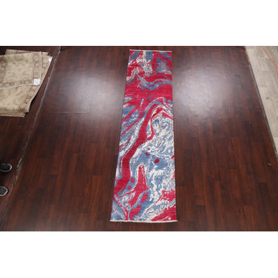 One-of-a-Kind 2'7" X 10'2" New Age Runner Area Rug in