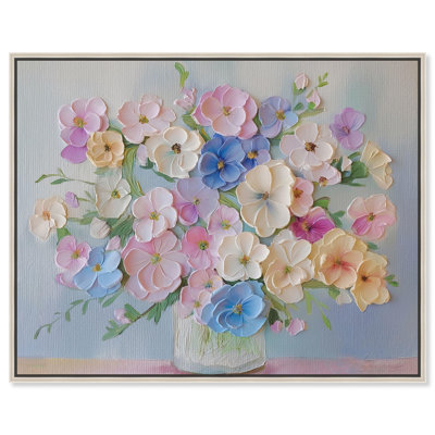 Art remède sur toile à motif floral abstrait
