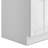 Modern Wide Shaker 24"W Utility Sink & Laundry Cabinet with Pull-Out Facet and Stainless Steel Sink, White
