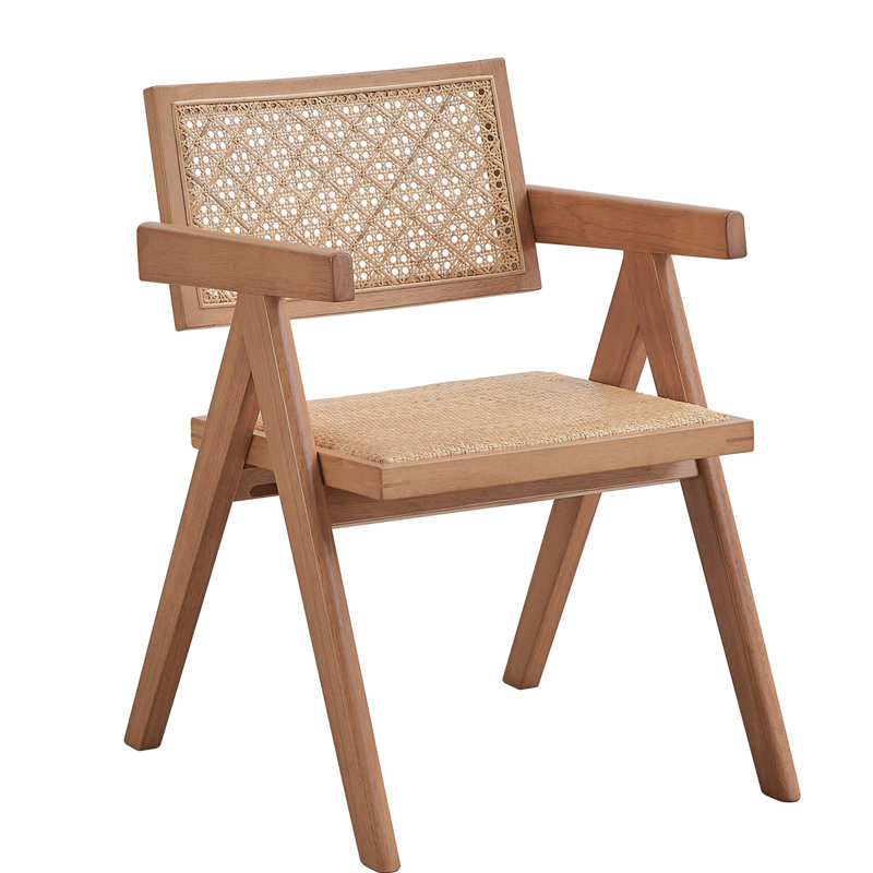 Fauteuil beige et naturel (ensemble de 2)