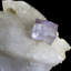 Fluorite sur quartz terminé