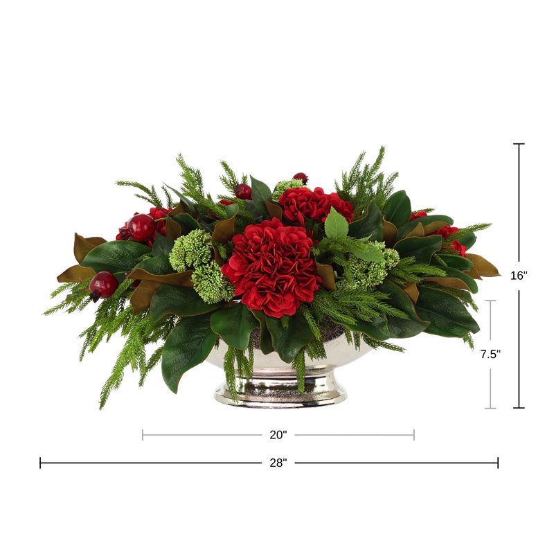 Jana Hydrangea Floral Arrangement in Vase