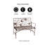 Banc de jardin papillon en fer