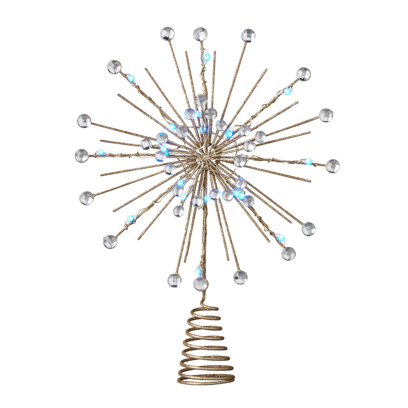 Vivvi App Based Star Burst Tree Topper, 8.8" 20 LEDs