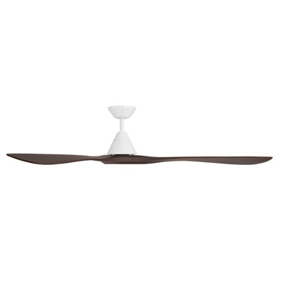  72" Carve Natural Wood Blade Smart Ceiling Fan With Remote Control Included, Works With Alexa and iOS or Android App