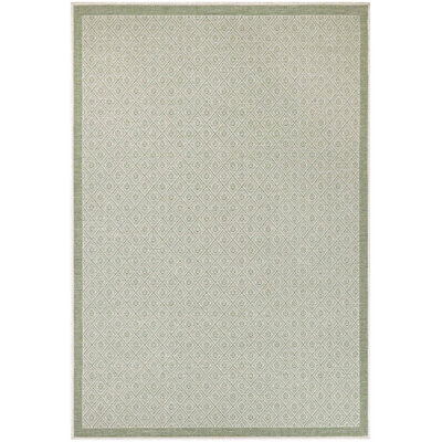 Tapis intérieur / extérieur vert géométrique Vacaville