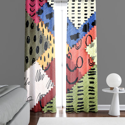 Semi Sheer Curtain Panel Pair