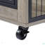 Table d'appoint à roulettes pour chien avec deux portes et un plateau relevable-1763219861-1763219944