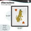 Leopard & Hearts Card Framed Print Under Glass, design by Svetlana Aleynikova-1635926323-1635926321