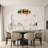 Highclere 1- Light 23.5" LED Brass Cylinder Drum Dining Room Chandelier