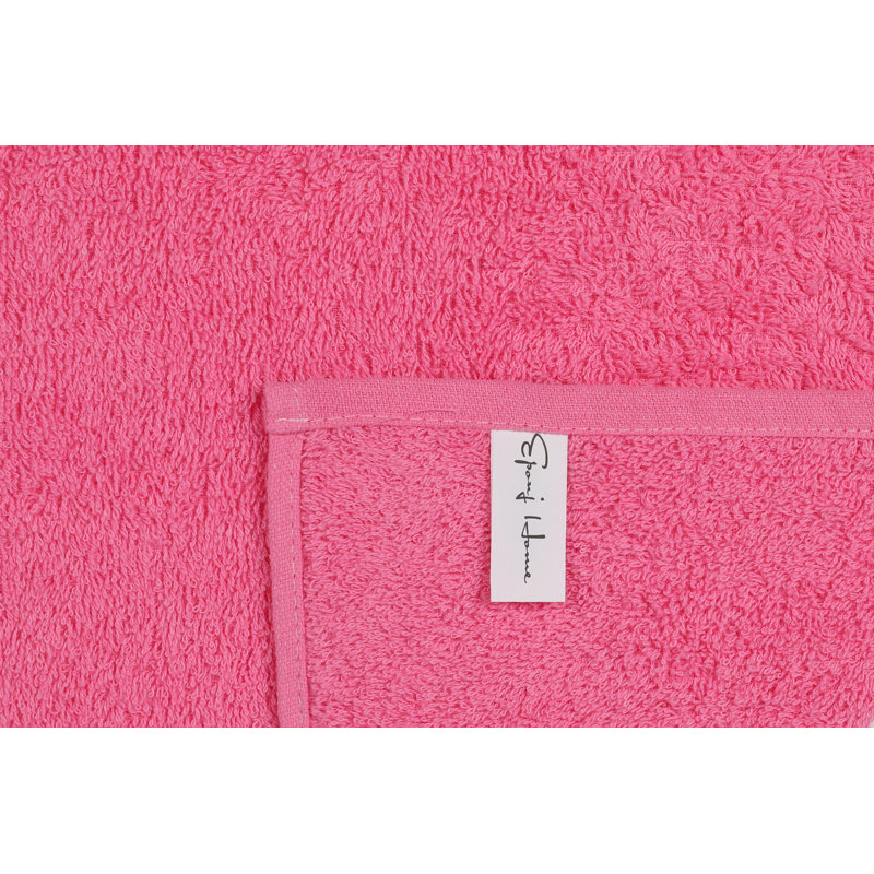 Ensemble de serviettes 6 pièces Ayisha, Rose / blanc