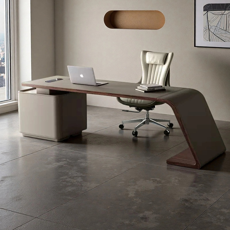 Bureau de style rétro, H 29,53 po x l 70,87 po x P 27,56 po