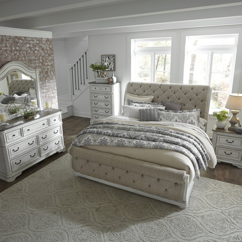 Commode 7 tiroirs l 64 po Colchester, Blanc