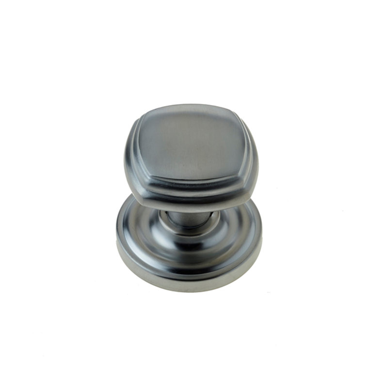 Villandry Passage Door Knob, Satin Chrome