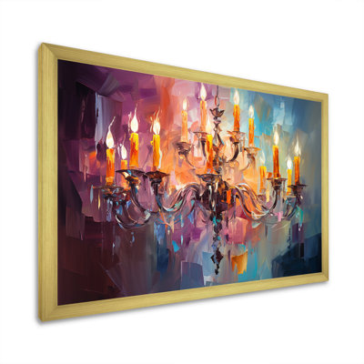 Luminaire lustre baroque jaune Radiance - lustre, art mural