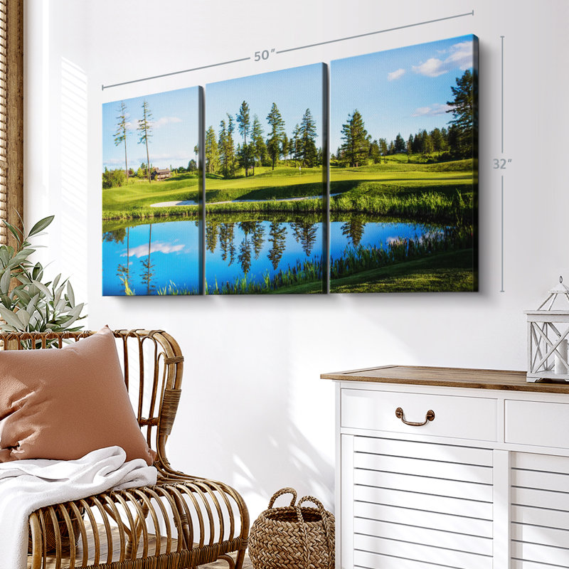 Splendid Golf Course Canvas Print, 32" H x 50" W