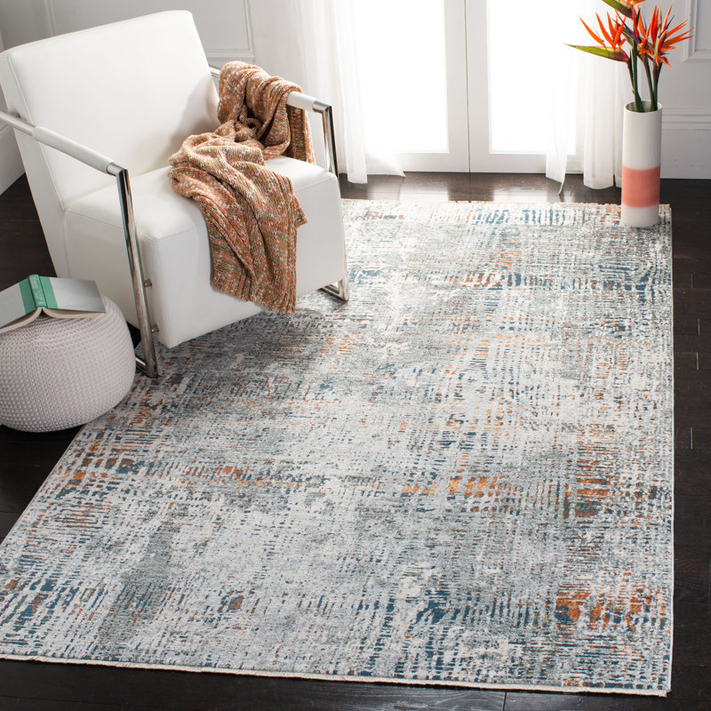 Harp Performance Abstract Rug, Rectangle 5' x 8'