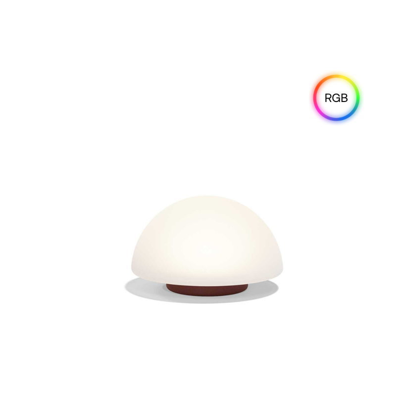 Lampe Luna 23,5 po RVBB, H 14,5 po x l 23,5 po x P 23,5 po, Grenat, À brancher