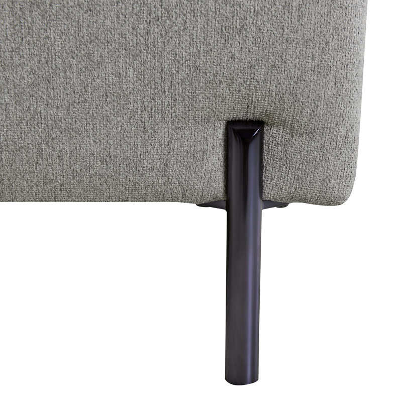 Caissi Upholstered 80.25'' Reclining Sofa, Gray Pebble