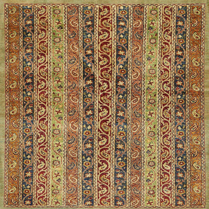Abstract Indoor Rug, Square 6'