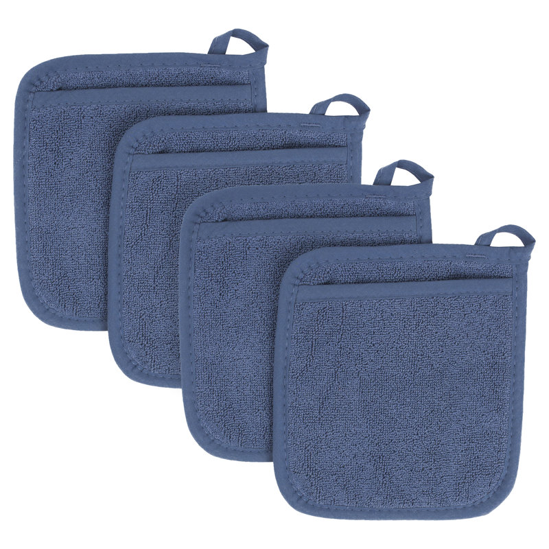 RITZ Cotton Potholder Set, Federal Blue
