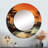 Tangerine Twilight Tropical Tranquillity Sunset I - Palms & Palm Trees Round Mirror Wall Decor_MTMIR117820-99622558