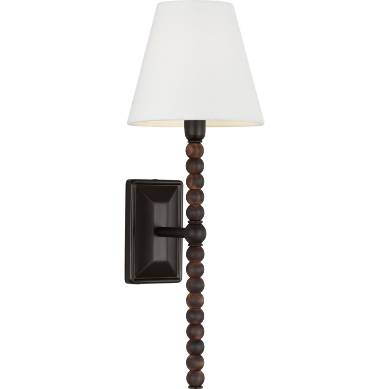 1 - Light Armed Sconce, 16.88, Aged Iron