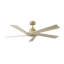 Visual Comfort Fan Aspen 56 Indoor Ceiling Fan with Natural Honey blades and Handheld Remote-429201435-429201413