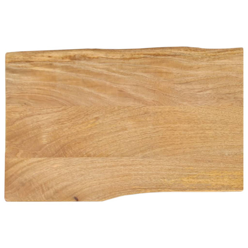 Alpen Home Table Top Rectangular Solid Wood, 2.5cm H x 60cm W x 40cm D, Mango Wood