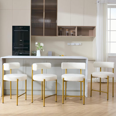 Tabouret de comptoir rembourré 24 po Najira