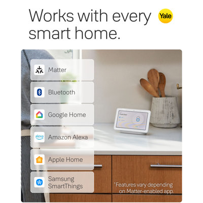 Serrure intelligente avec clé Yale