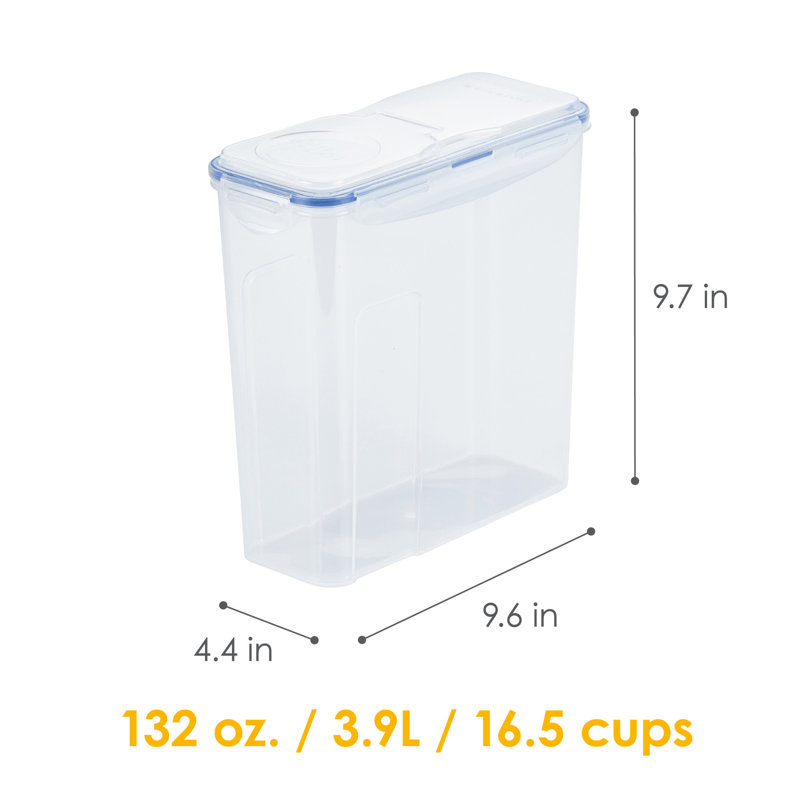 LocknLock Pantry Cereal Storage Container with Flip Lid, 16.5-Cup