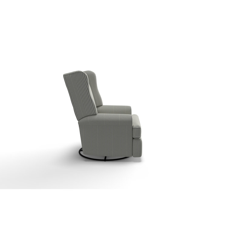 Claudina Recliner, Gray/Ivory