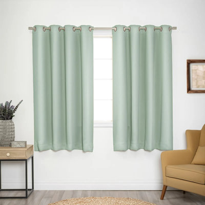 Adina Sevan Solid Thermal Grommet Curtain Panels