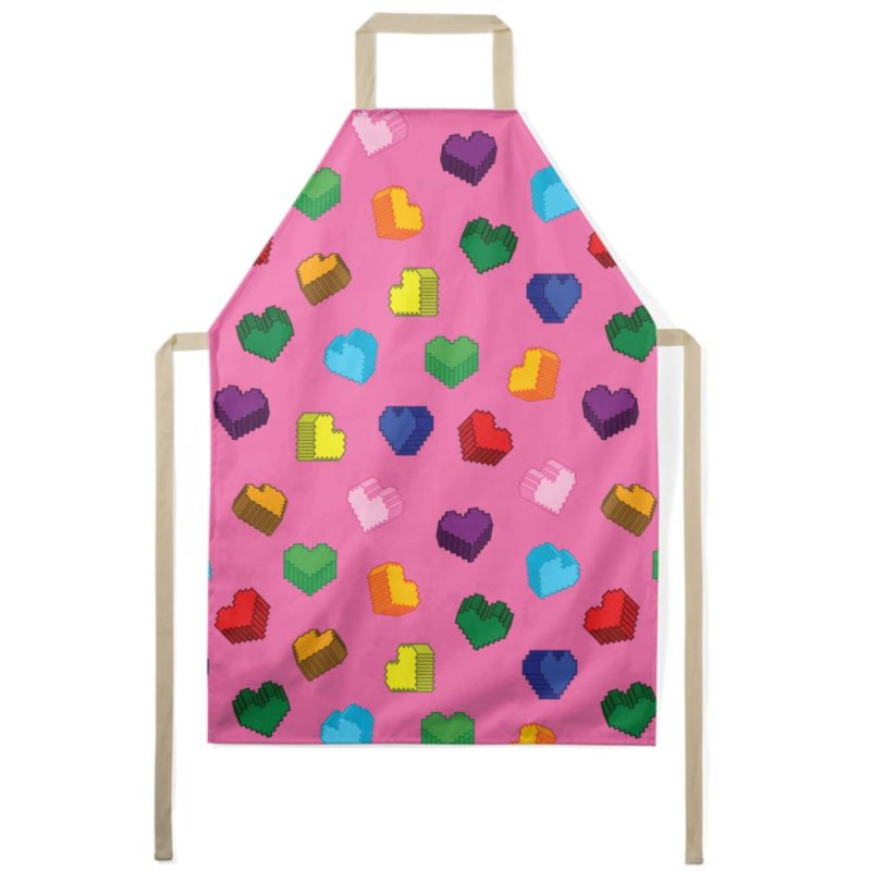 Bib Apron, Pink